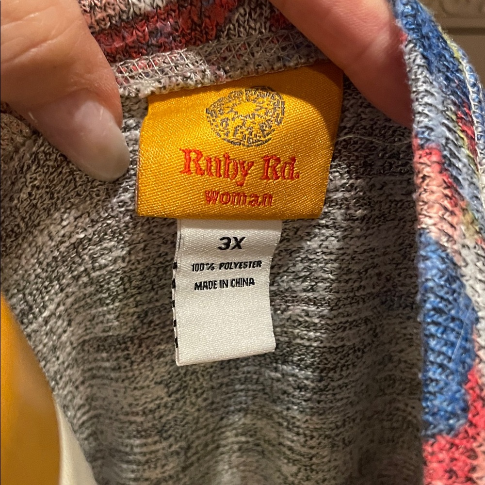 Ruby Rd. Multicolor Floral Sweatshirt - Picture 2 of 12